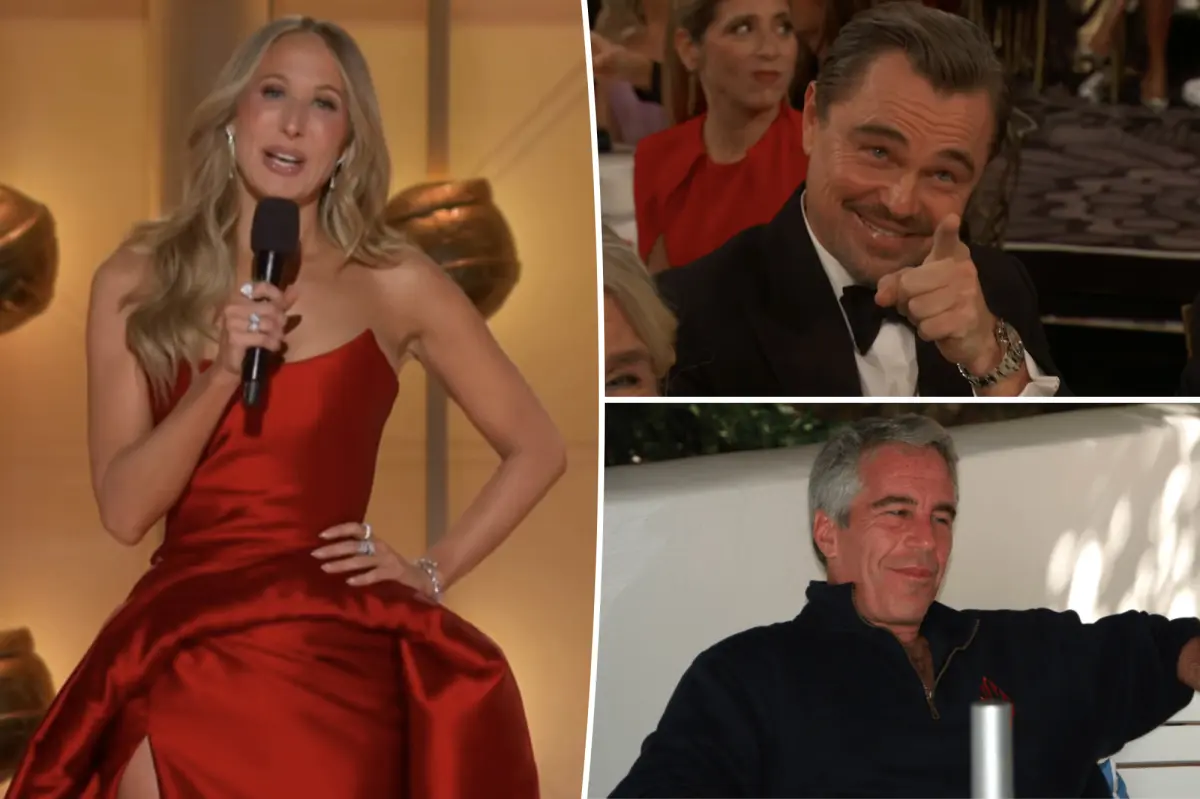 Nikki Glaser pokes fun at Epstein files, drags Leonardo DiCaprio in Golden Globes 2026 monologue