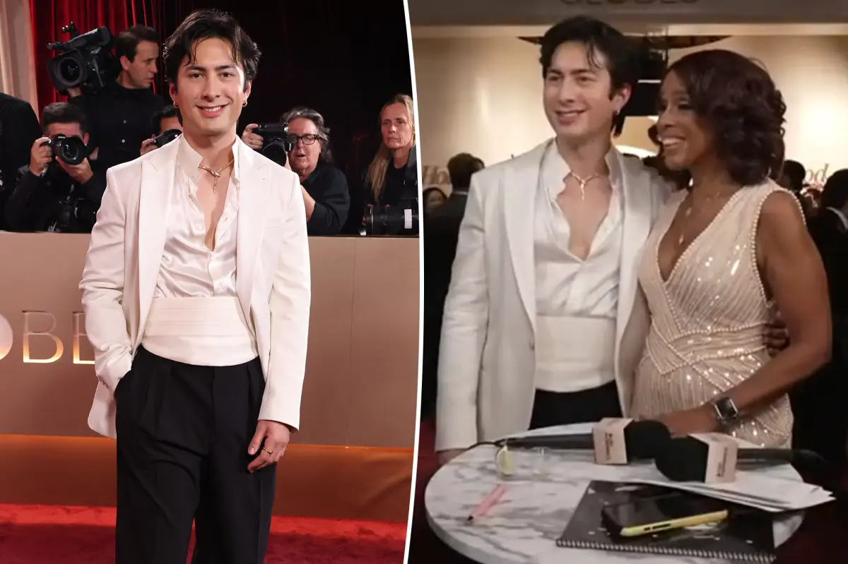 ‘Heated Rivalry’ star Hudson Williams shocks Gayle King with NSFW remark at Golden Globes 2026