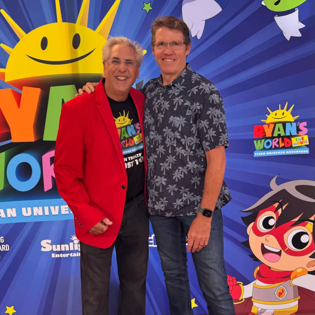 Guy Moon with director Albie Hecht at the 