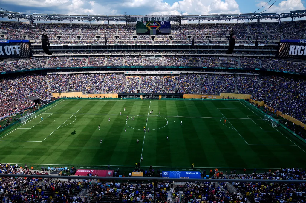 MetLife Stadiu in East Rutherford, NJ, will host the 2026 FIFA World Cup Final.
