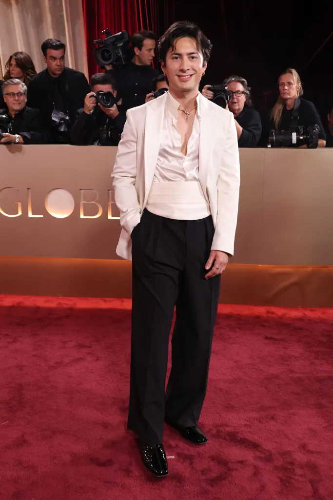 Hudson Williams arriving at the 83rd Annual Golden Globe Awards.