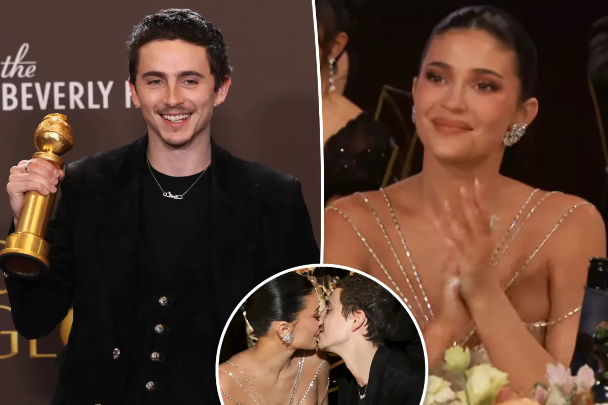 Timothée Chalamet gives sweet nod to ‘partner’ Kylie Jenner in emotional Golden Globes speech