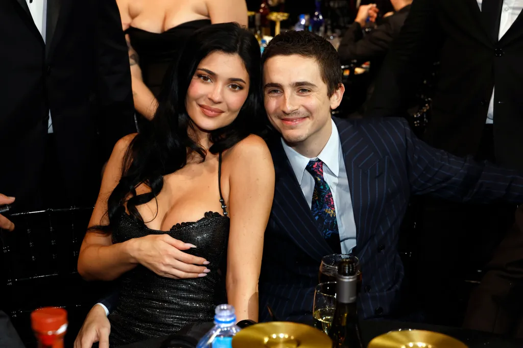 Kylie Jenner and Timothée Chalamet at the 31st Annual Critics Choice Awards.