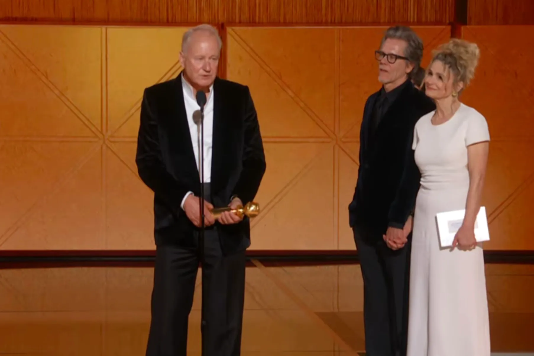 Stellan Skarsgard wins a Golden Globe for "Sentimental Value"