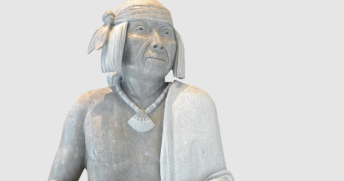 One of the original freedom fighters is missing from the Garden of American Heroes