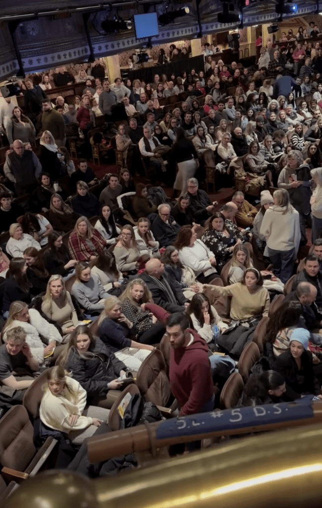 A "Mamma Mia!" theatergoer called out aa group of women who were allegedly disrupting the musical for his family.