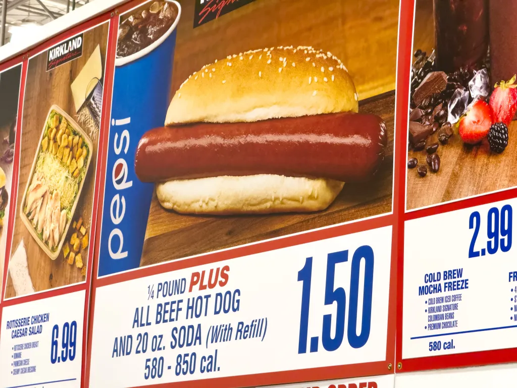 Costco hot dog combo. 
