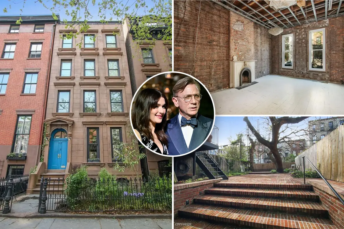 Daniel Craig and Rachel Weisz are leaving NYC after selling two Brooklyn townhouses for $16M