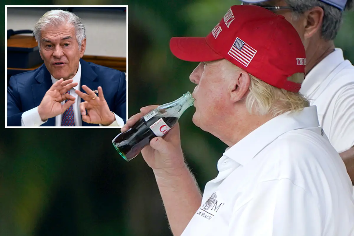 President Trump has a bonkers theory about Diet Coke and cancer, Dr. Oz reveals