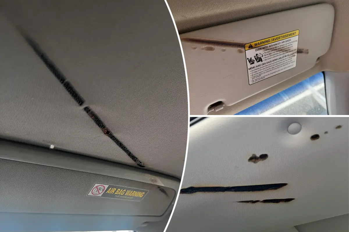 Drivers are finding mysterious burn marks in their cars — even though they don’t smoke