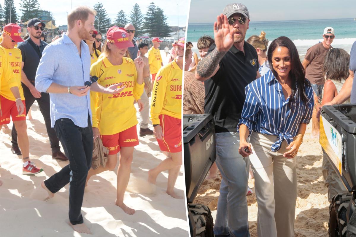 Meghan Markle and Prince Harry’s Bondi Beach visit upstaged by ‘unbothered queen’ in wild scene