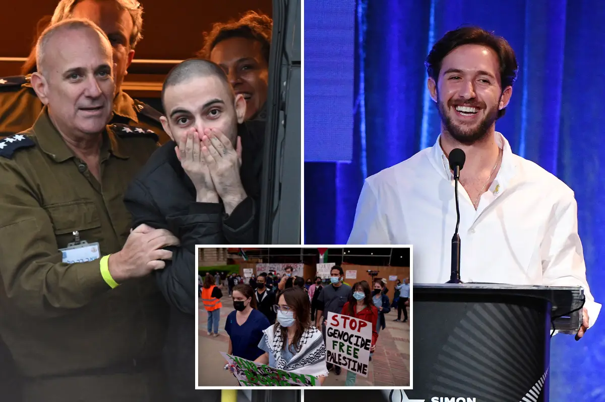 Fury as UCLA students issue vile message as Israeli hostage who survived 505 days of torture comes to campus