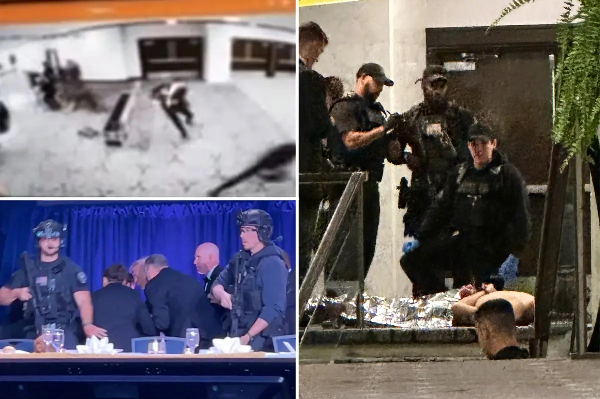 Dramatic video shows gunman trying to rush past security at White House Correspondents’ Dinner