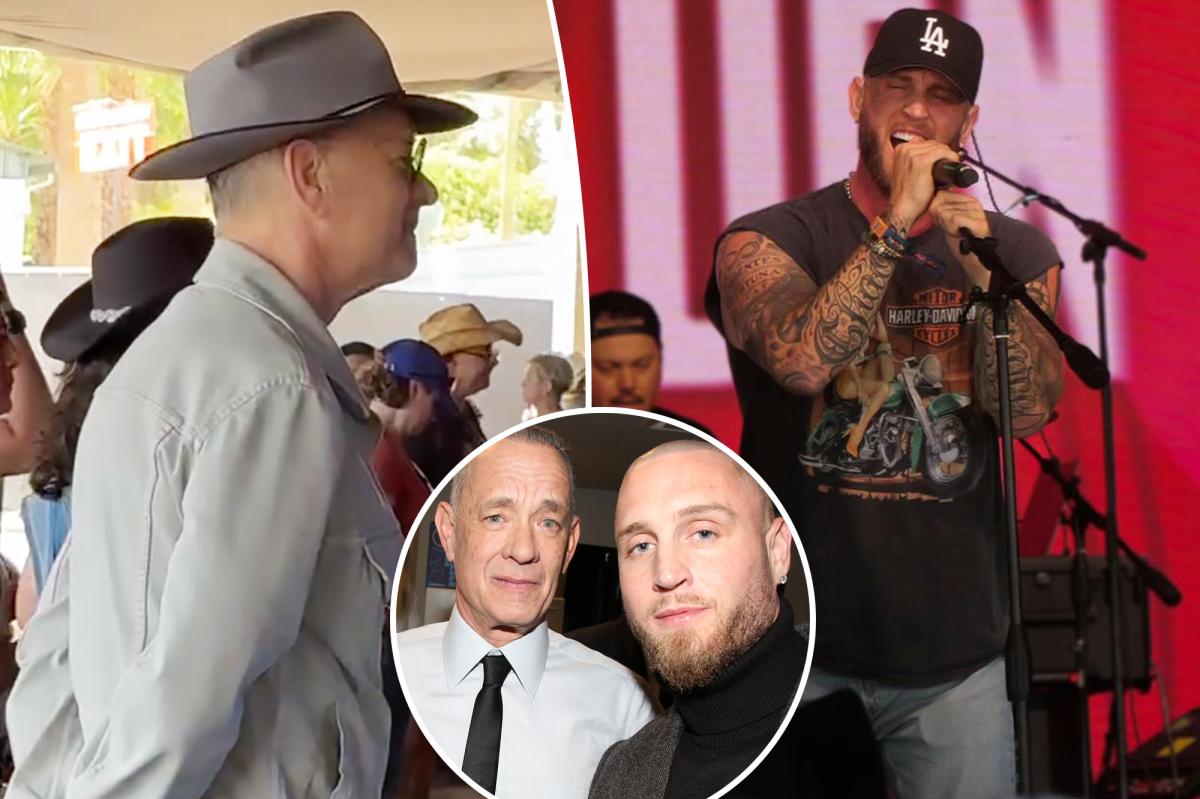 Tom Hanks is the ultimate groupie watching son Chet perform at Stagecoach 2026