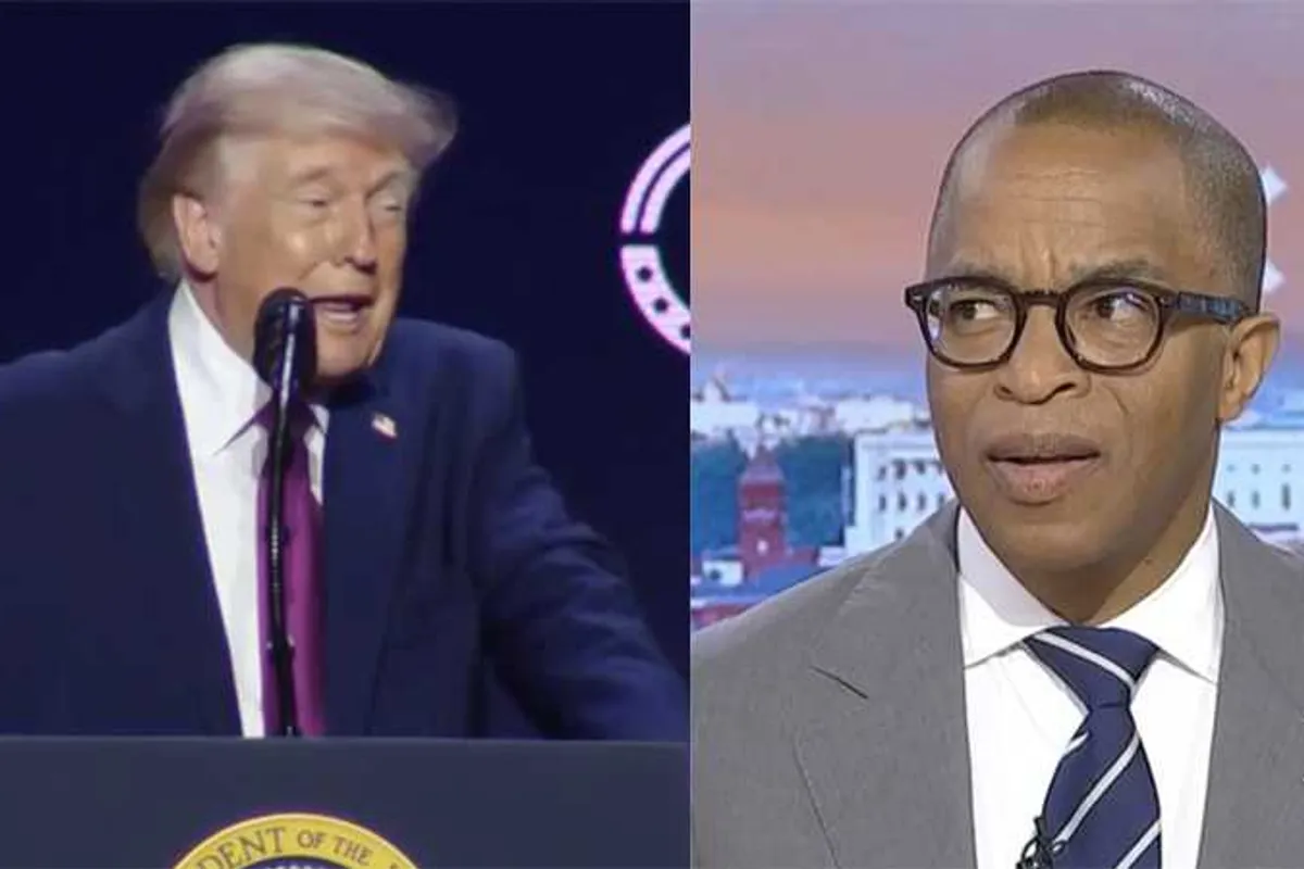 Trump’s ‘out there’ UFO rally outburst sets off laughter on MS NOW