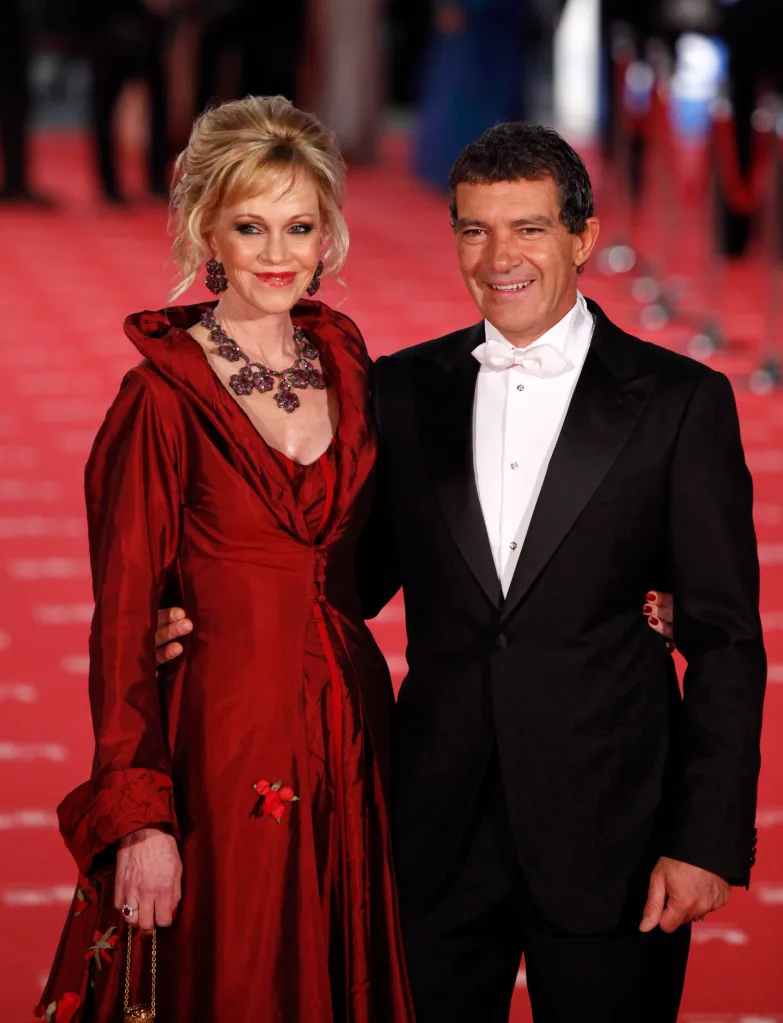 Melanie Griffith and Antonio Banderas at the Goya Cinema Awards 2012.