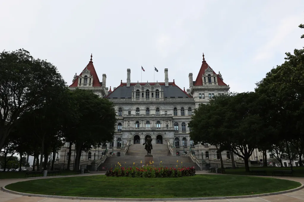 The New York State Capitol is seen on August 11, 2021 in Albany, New York.