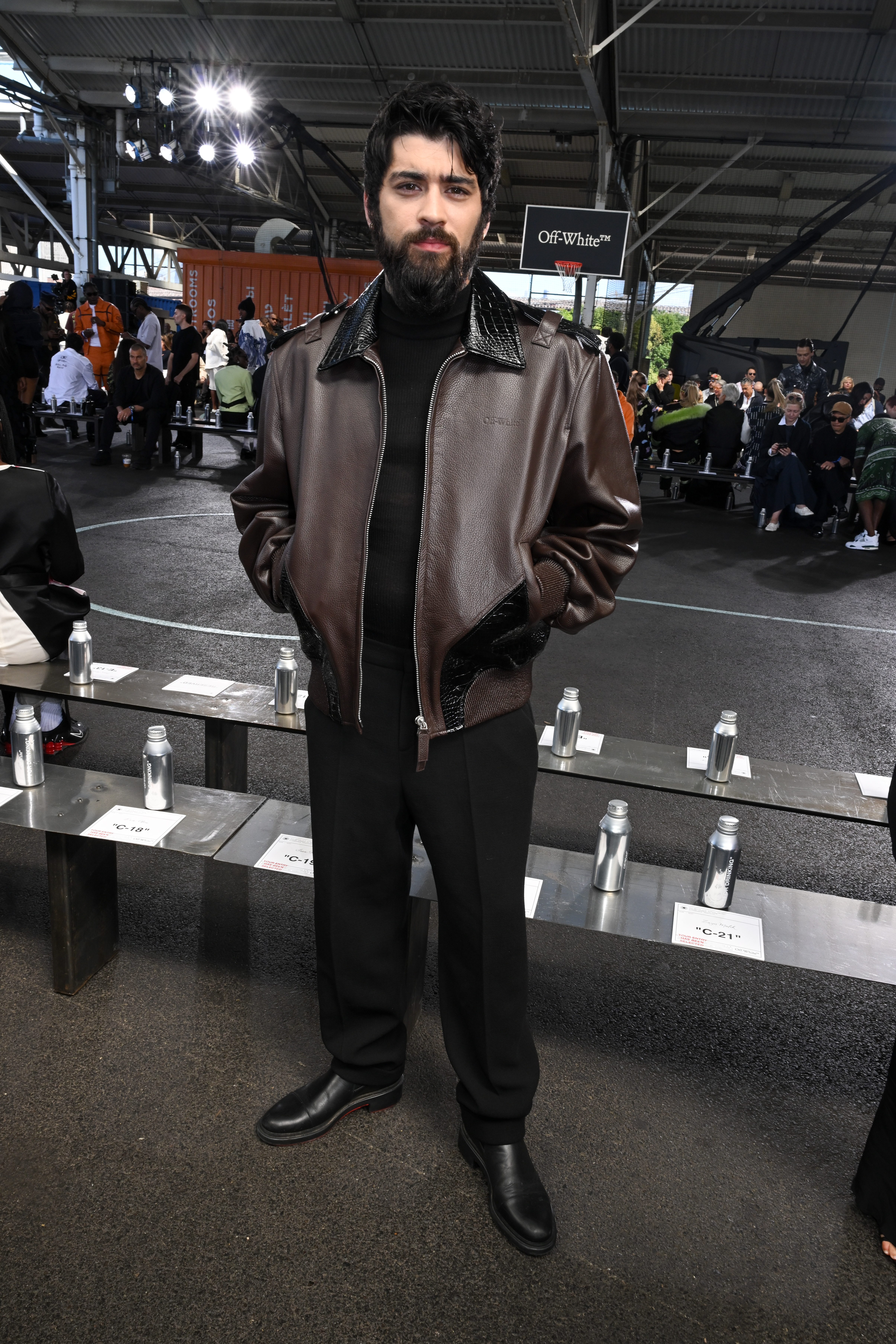 Zayn Malik at the Off-White RTW Spring 2025 show.
