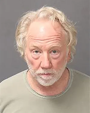 Booking photo of Timothy Busfield.