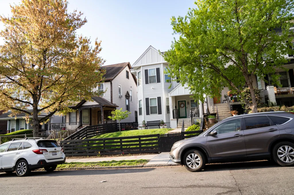 Exterior of Representative Eric Swalwell's Washington, DC home.