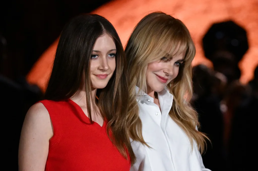 Nicole Kidman and Sunday Rose Kidman Urban at Paris Fashion Week.