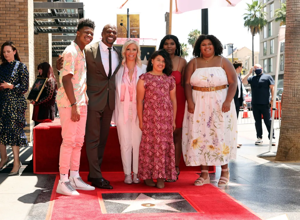 Terry Crews, Rebecca King-Crews, and family attend the Hollywood Walk of Fame Star Ceremony for Terry Crews.