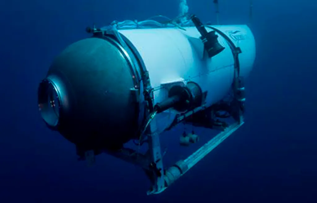 The doomed Titan sub ween underwater.