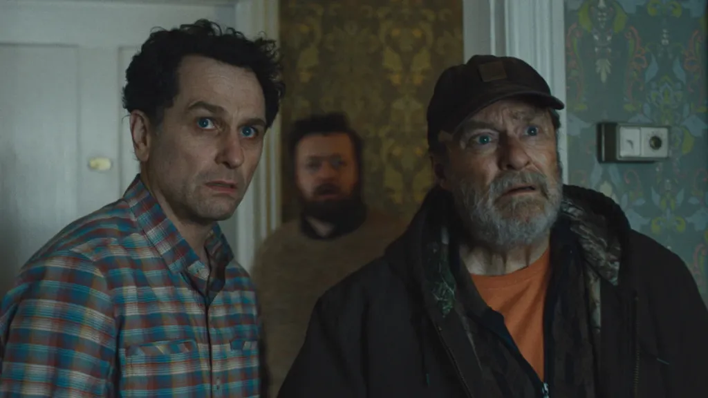 Matthew Rhys and Stephen Root in 
