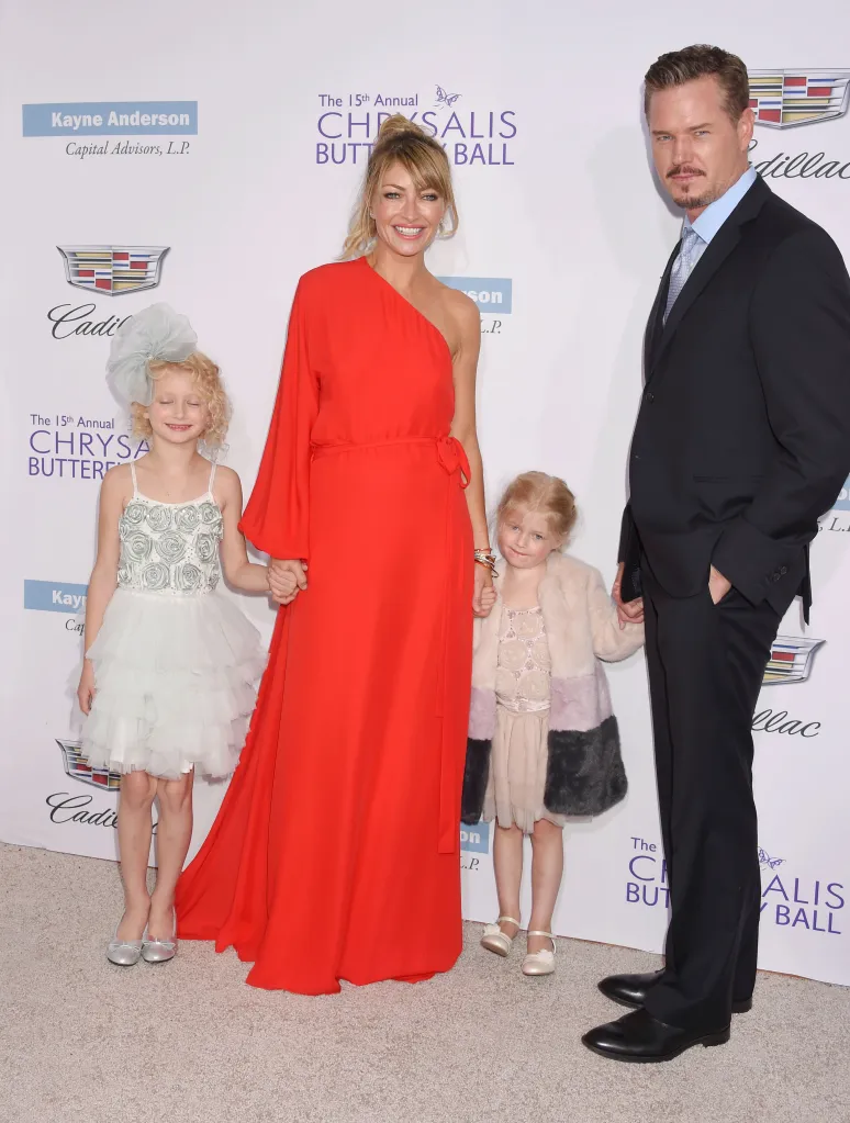 Actress Rebecca Gayheart-Dane, actor Eric Dane, and their daughters Billie Beatrice Dane and Georgia Dane at the 15th Annual Chrysalis Butterfly Ball.