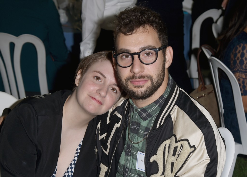 Lena Dunham and Jack Antanoff.