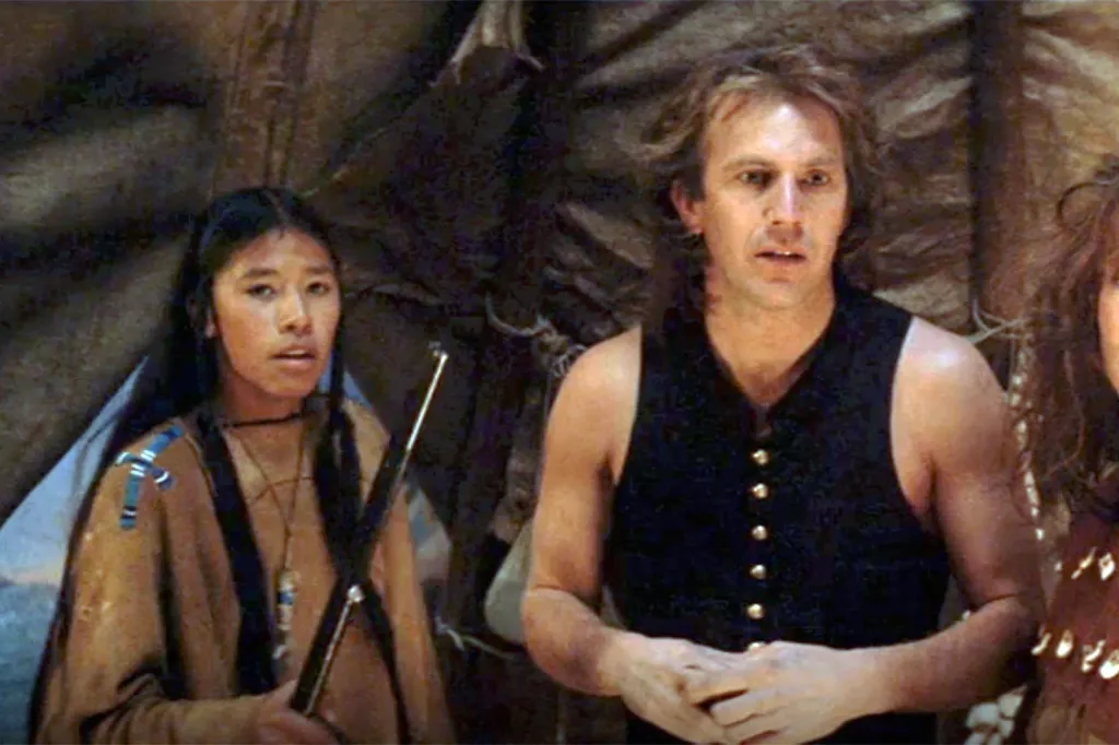 Nathan Lee Chasing His Horse as Smiles A Lot and Kevin Costner in "Dances With Wolves."