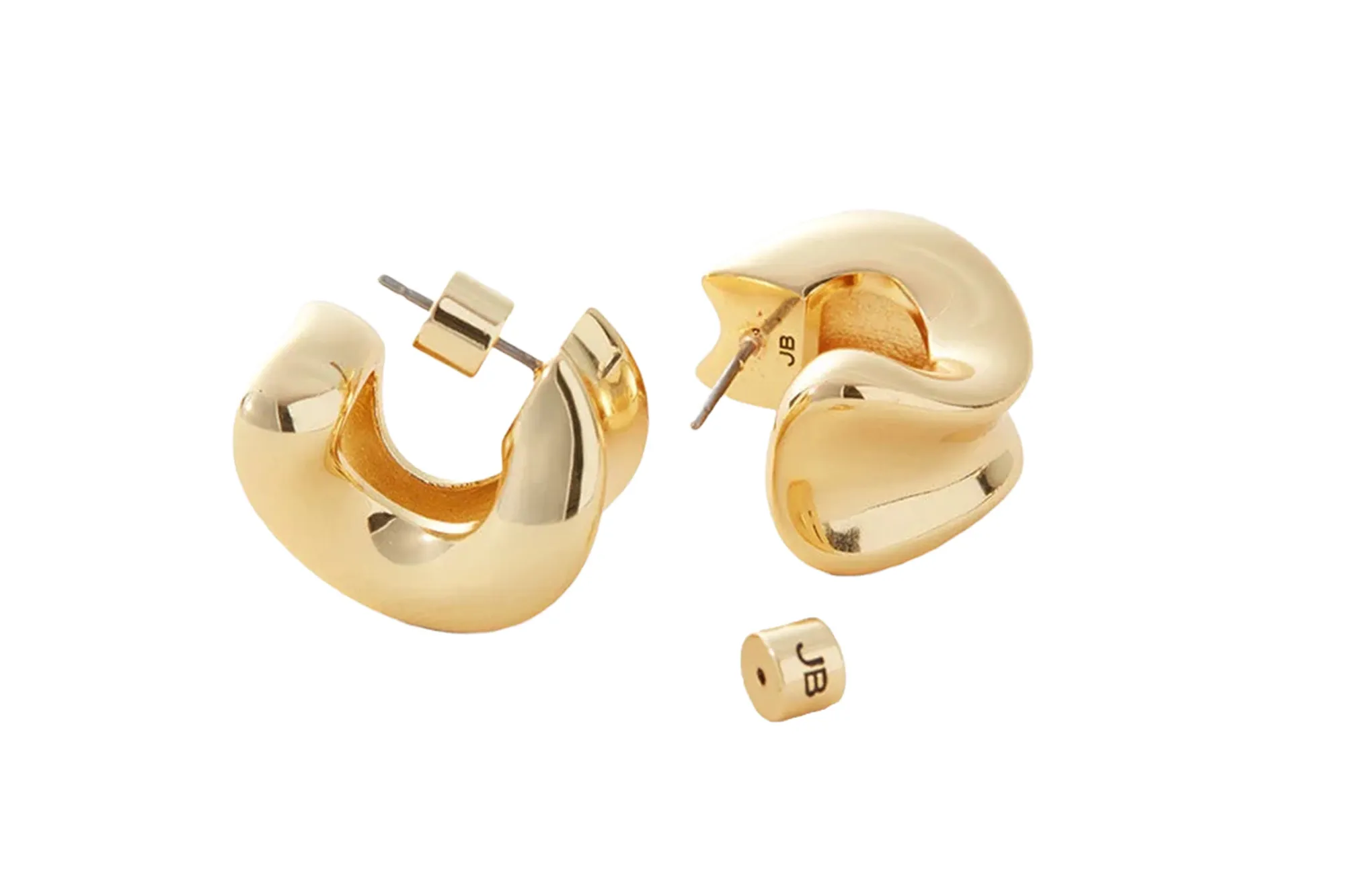 Gold hoop earrings
