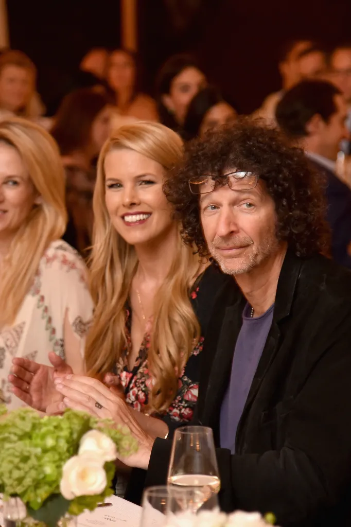 Beth and Howard Stern attending The GOOD+ Foundation's Hamptons Summer Dinner.