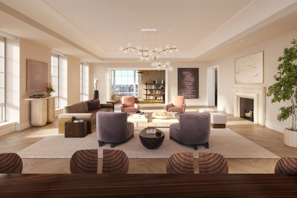 The residence offers plenty of space for entertaining.
