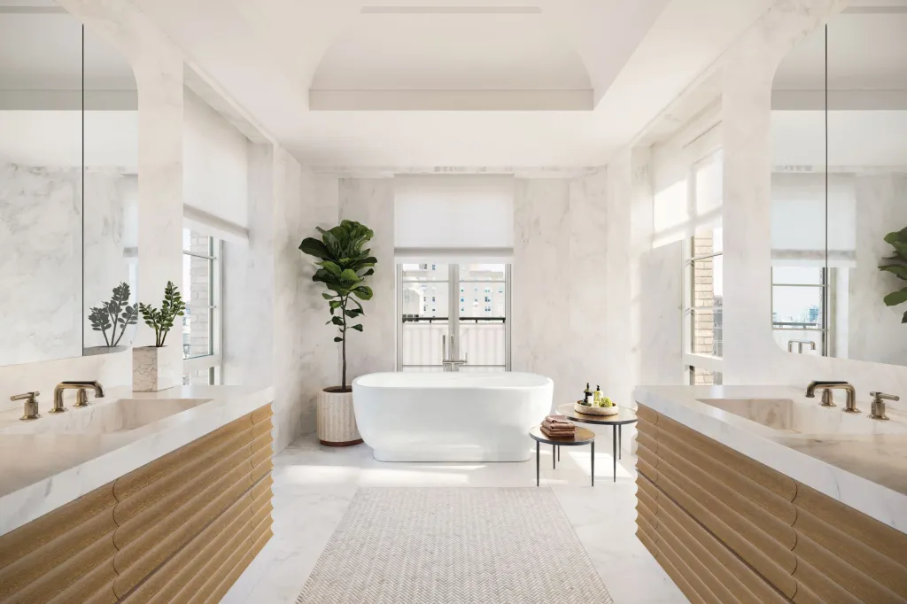 A spa-like bath retreat.