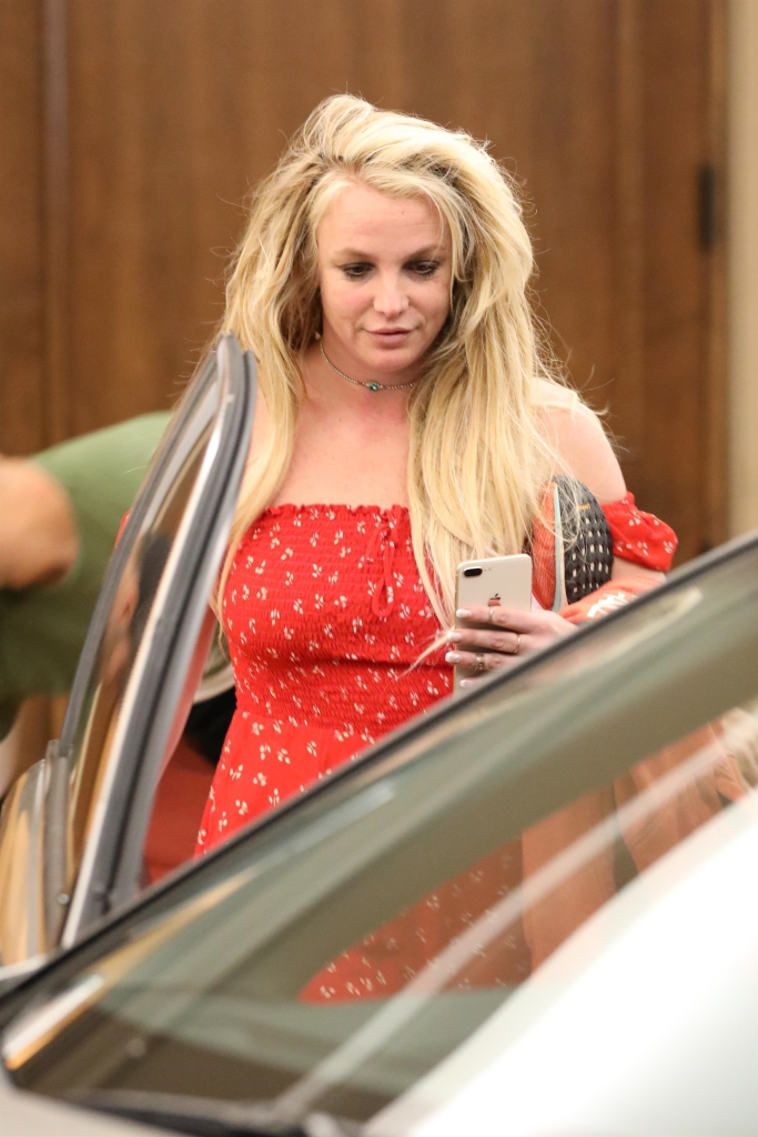 Britney Spears leaving The Montage hotel in Beverly Hills.