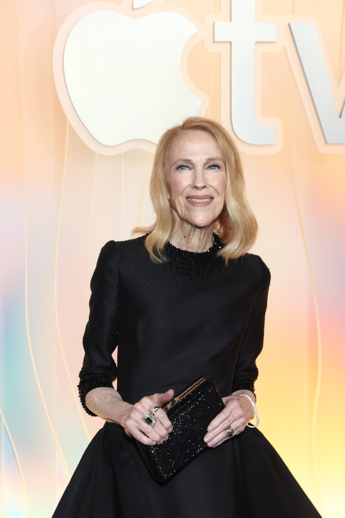 Catherine O'Hara smiles at an Apple TV+ event.