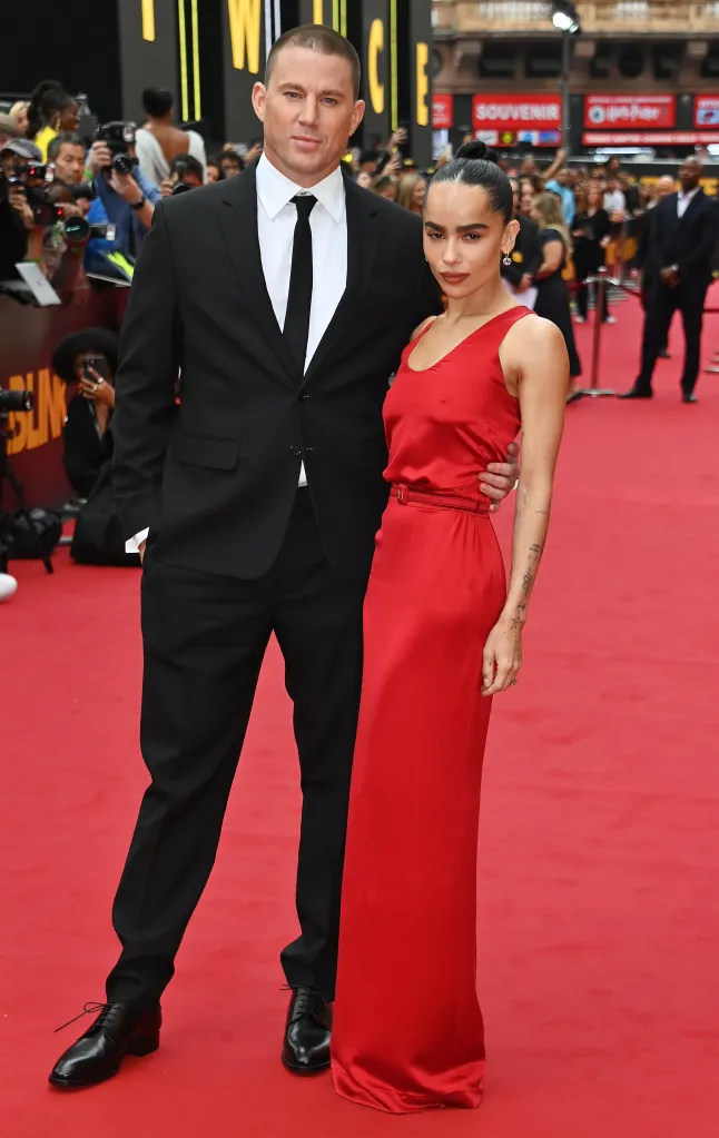Channing Tatum and Zoe Kravitz at the European Premiere of "Blink Twice".