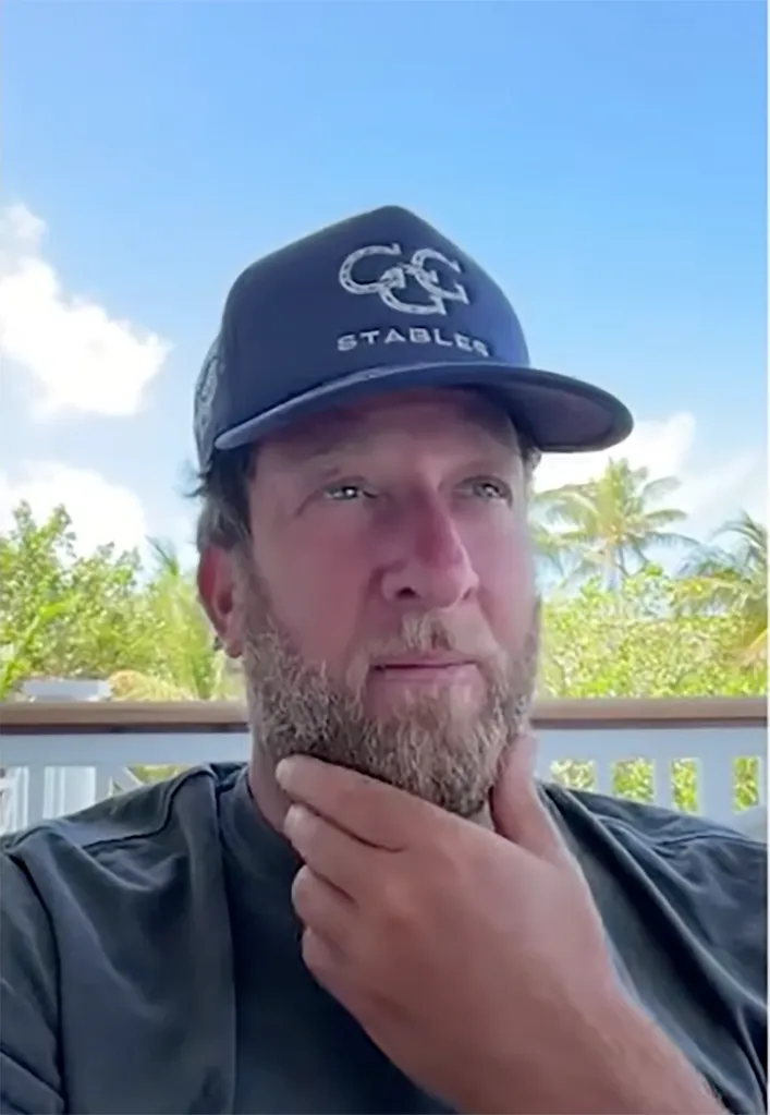 Dave Portnoy, with a beard and wearing a "CG Stables" hat, debunks a viral rumor.