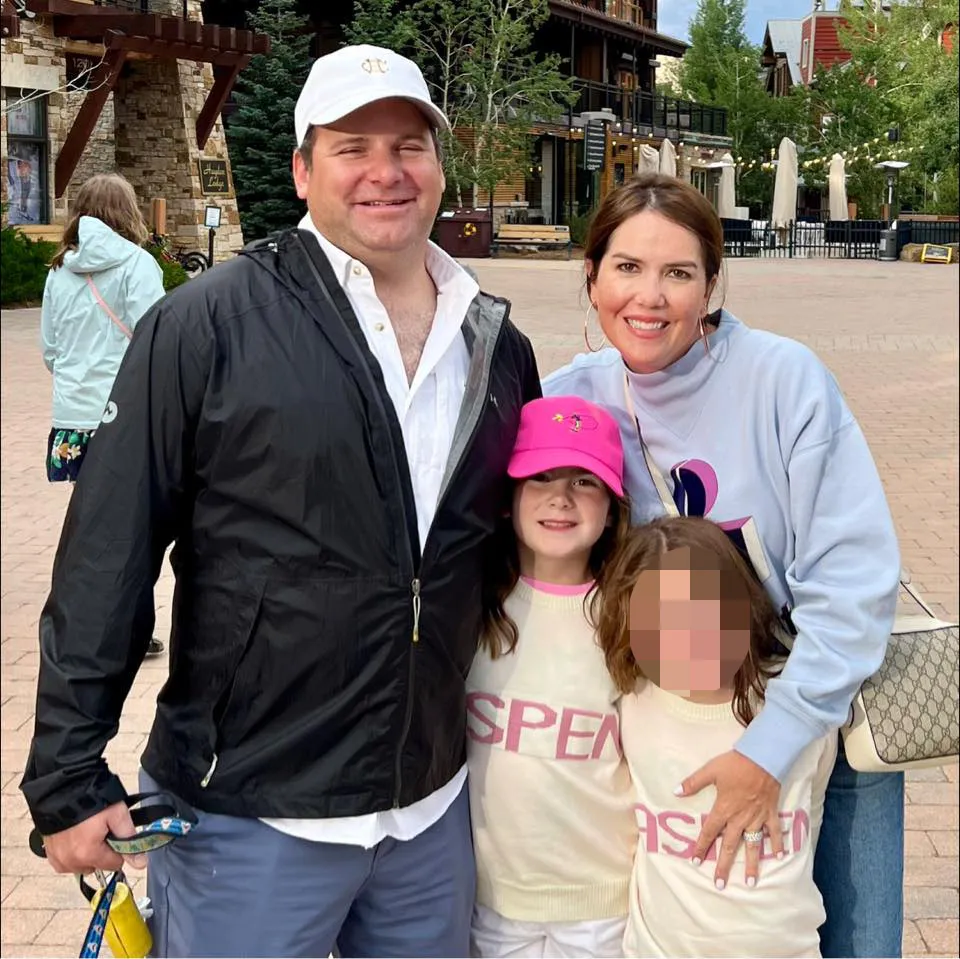 Doug and Jennifer Getten with their daughters, one of whom was killed in Camp Mystic flooding.