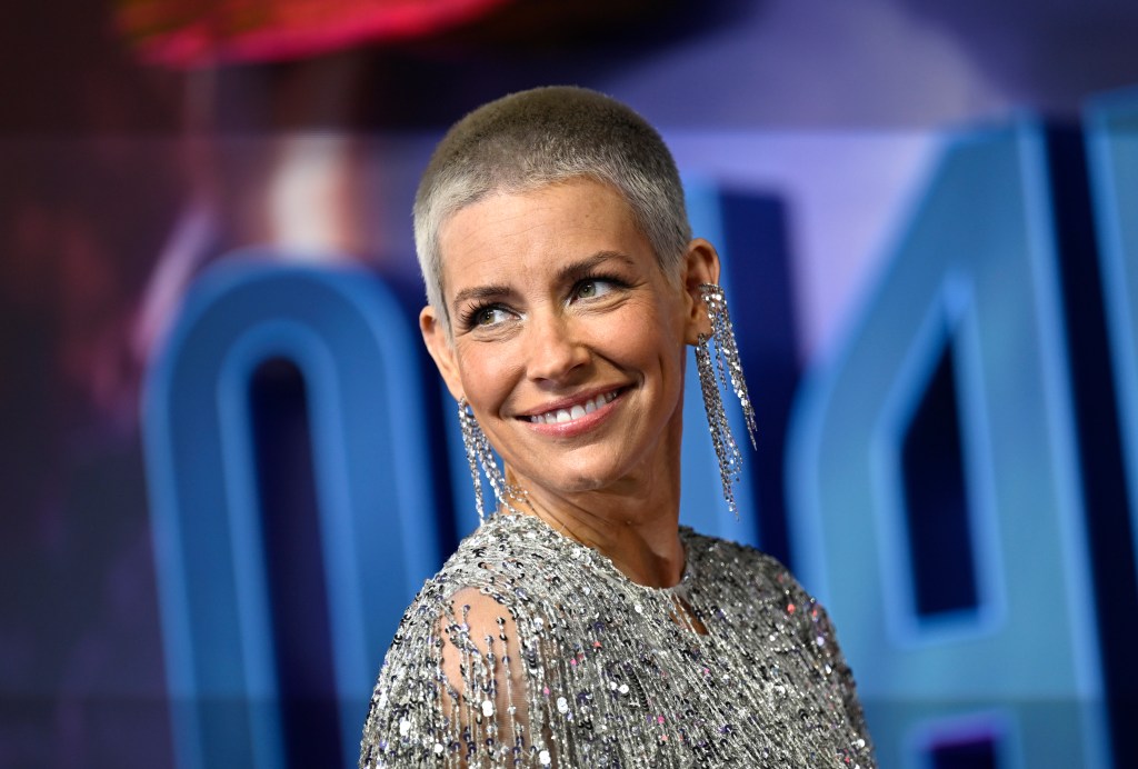 Evangeline Lilly at the UK Gala Screening of Marvel's Ant-Man and the Wasp: Quantumania.