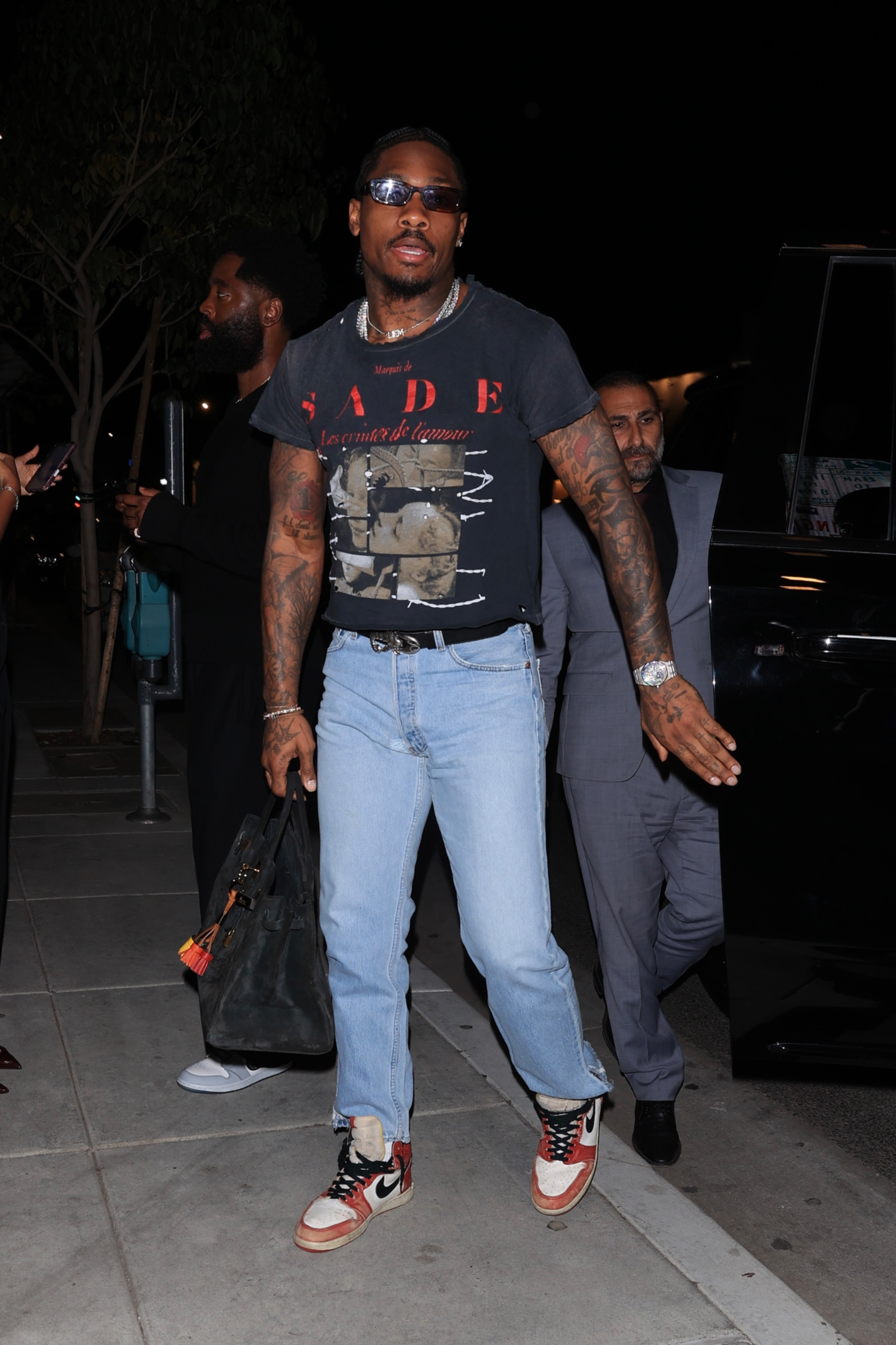 Stefon Diggs in streetwear.
