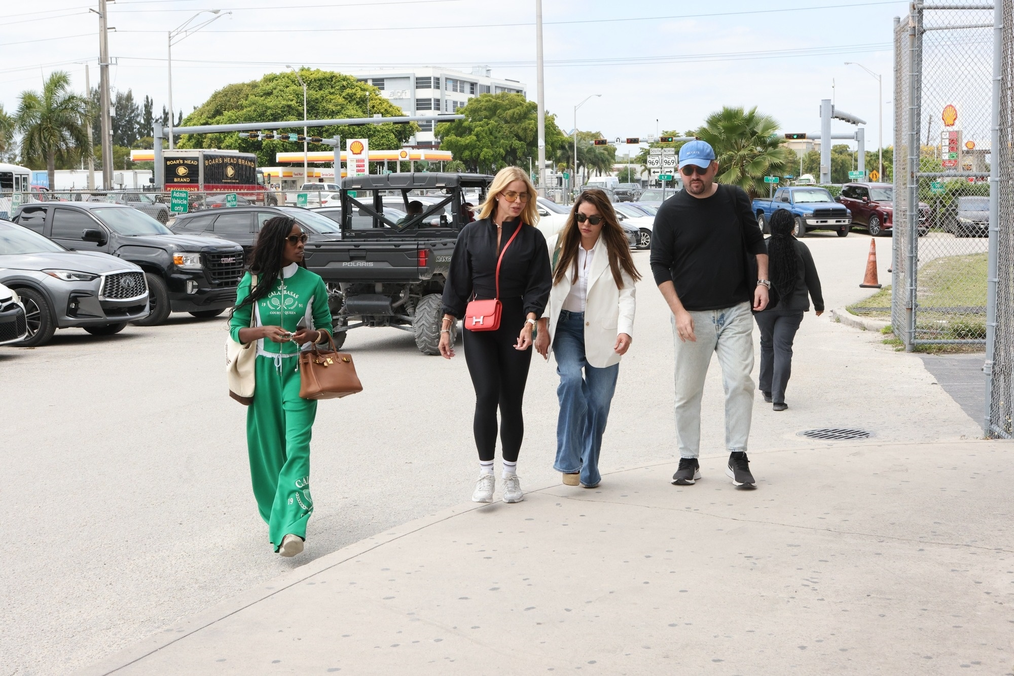 Alexia Nepola and Adriana de Moura arrive at Miami jail