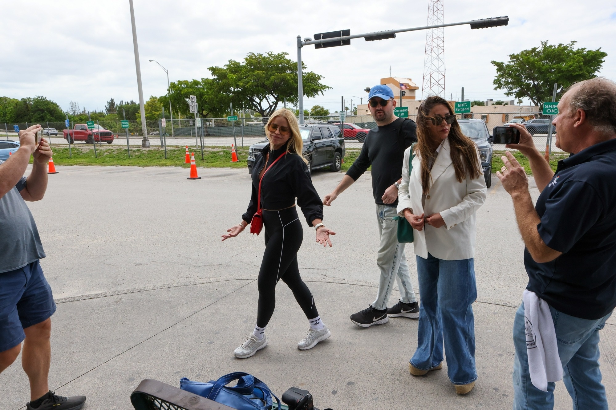 Alexia Nepola and Adriana de Moura arrive at Miami jail