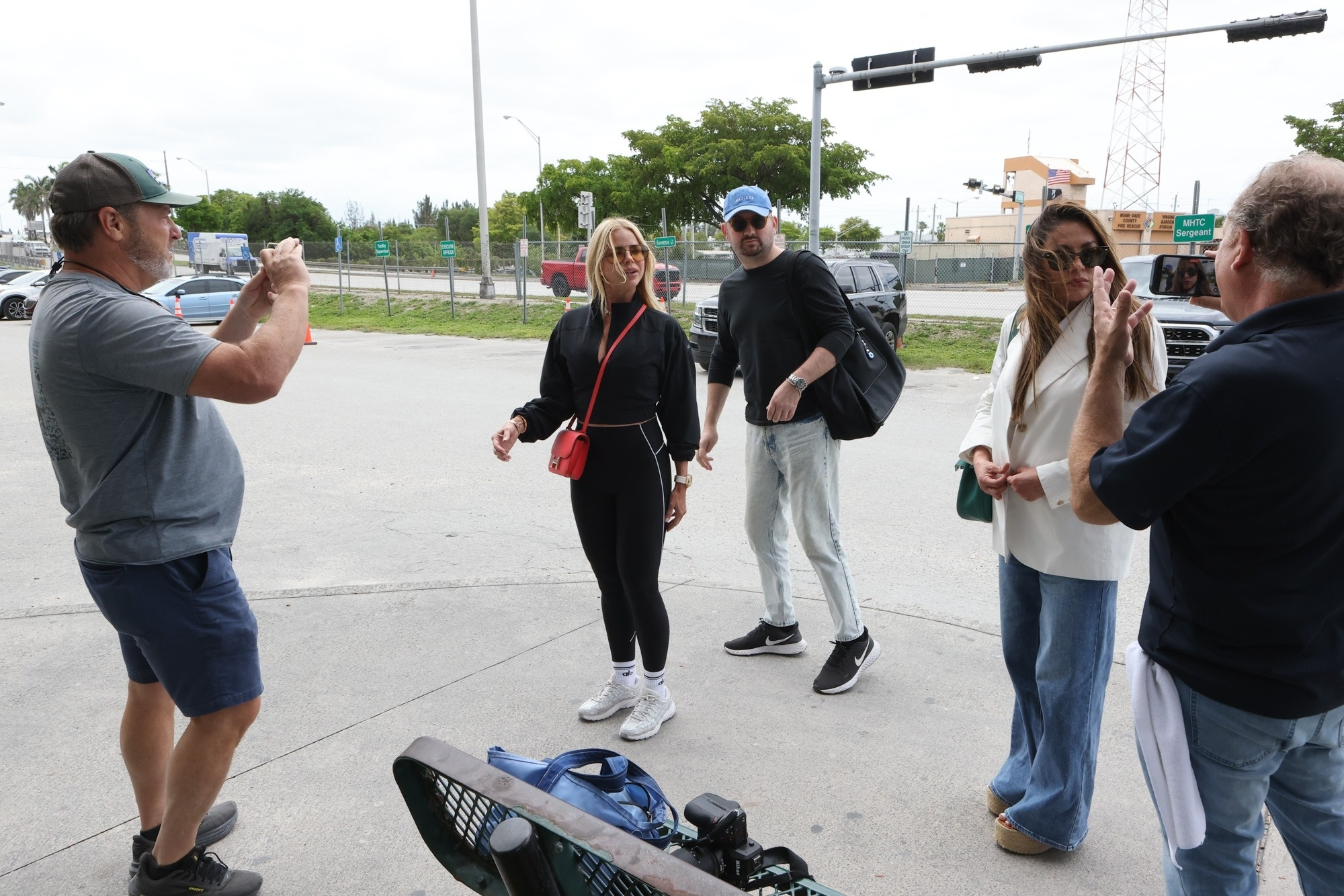 Alexia Nepola outside Miami jail on April 15
