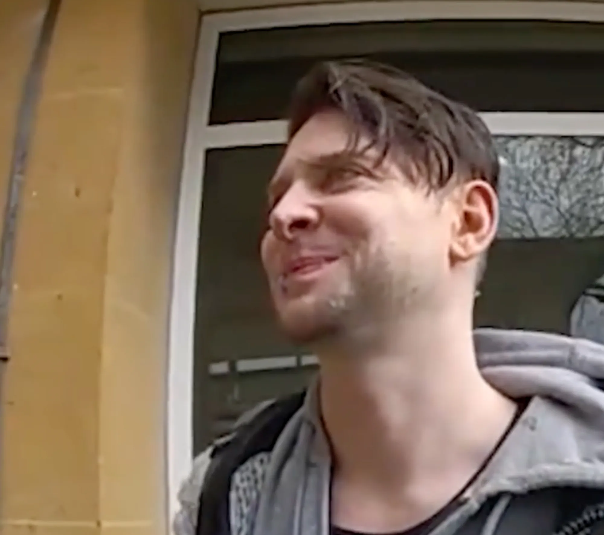 Ross Davidson smirking.