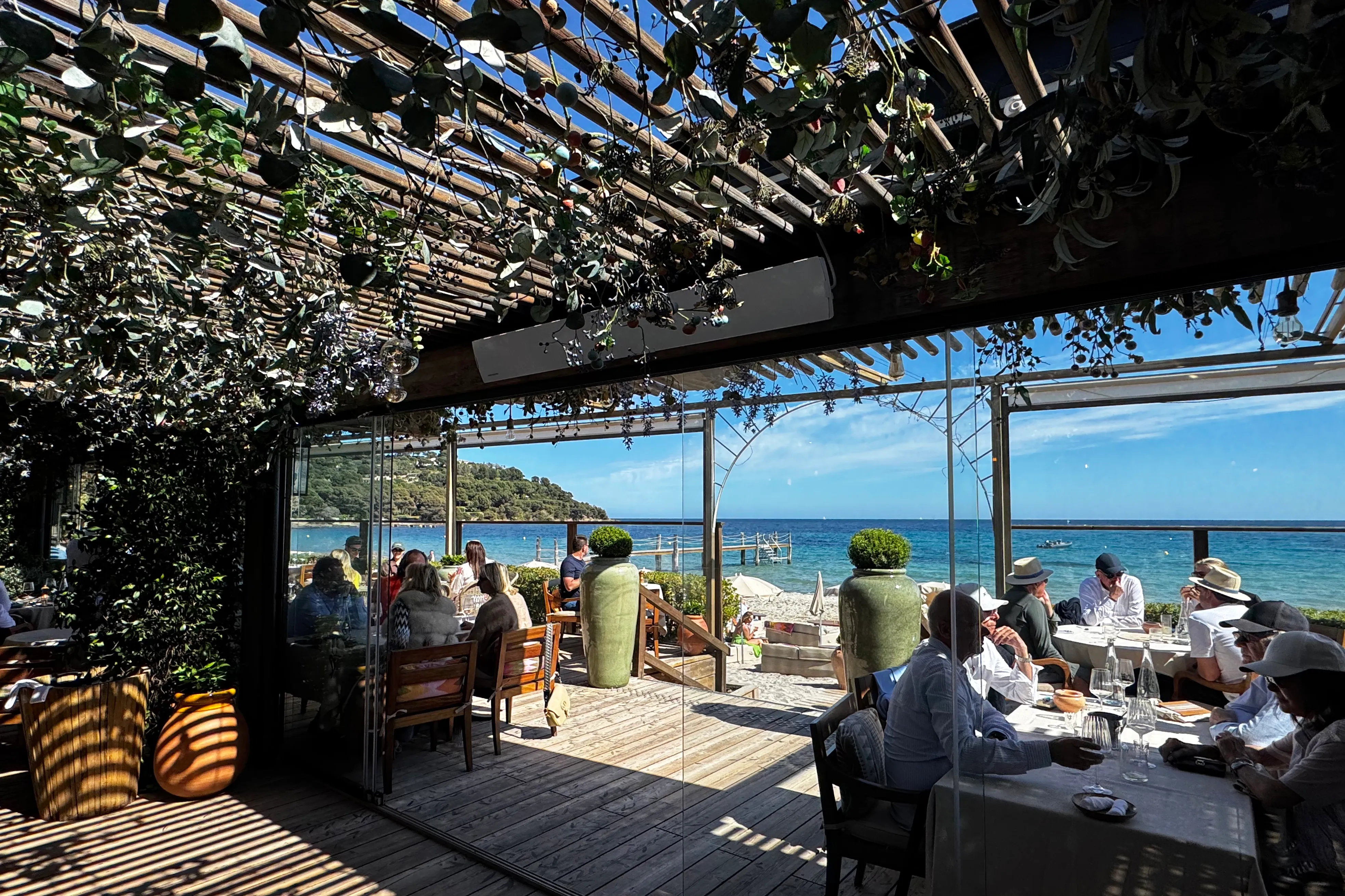 Jardin Tropezina Beach Club & restaurant, a potential filming location for HBO's 