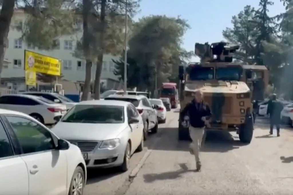 The 18-year-old attacker, armed with a shotgun, fired randomly at a vocational high school in Siverek, Sanliurfa province, before hiding inside the building. 