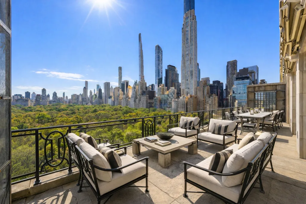 Private outdoor space also looks out to the park and Billionaires' Row.