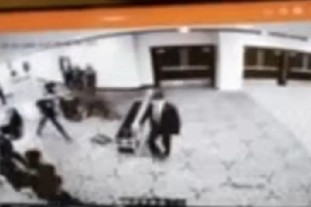 Security footage captured the moment a gunman raced past law enforcement officials during the White House Correspondents' Dinner on April 25, 2026.